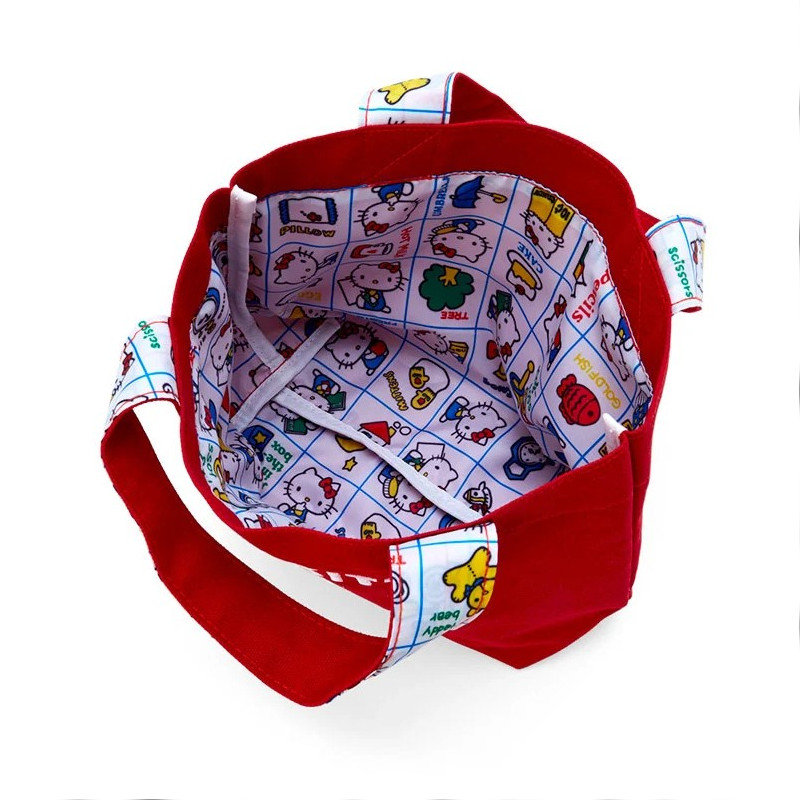Sanrio Hello Kitty 50th Anniversary Classic Mini Tote Bag Sitting Sanrio Hello Kitty 50th Anniversary Classic Mini Tote Bag Sitting